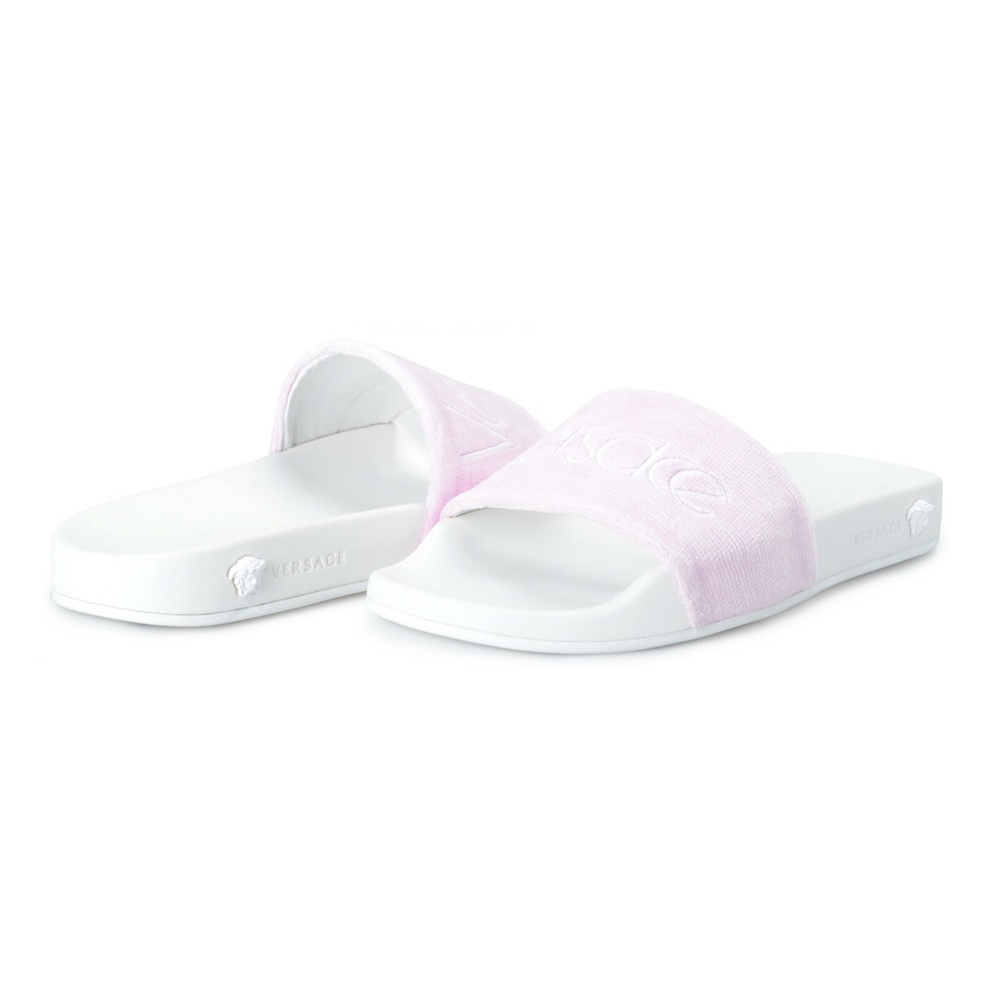 Versace Women Terry Cloth Flip Flops Slides